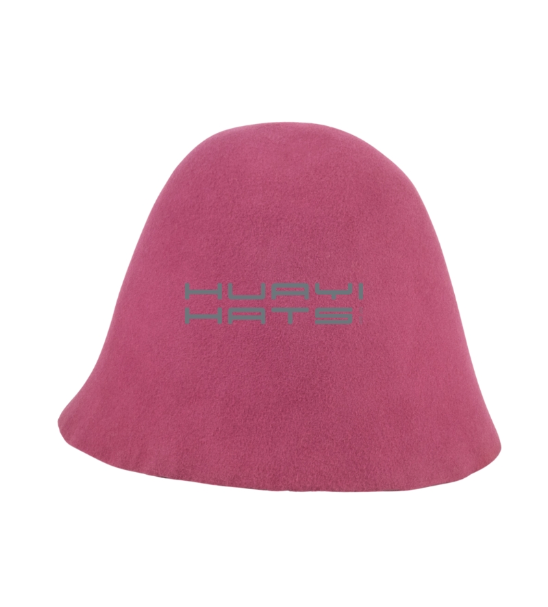 Light Pink Wool Felt Cone Hat Body 