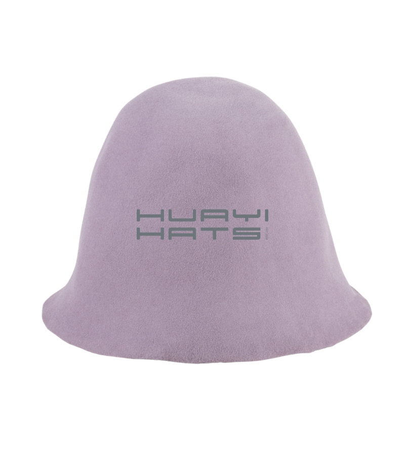Purple Wool Felt Cone Hat Body