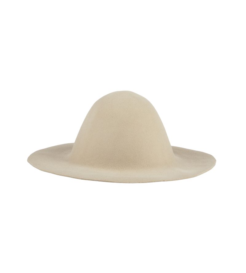 Off-white Wide Brim Wool Hat Body